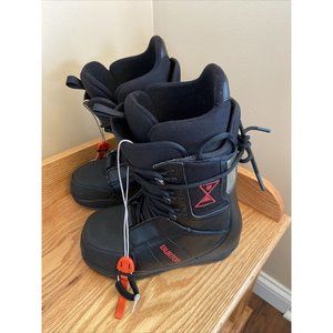 Burton Men's Moto Imprint 1 Snowboard Boots Black Red Upper Lower Zone Size 6